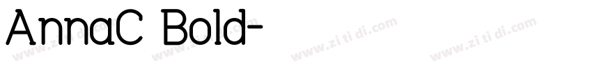 AnnaC Bold字体转换